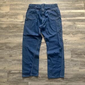 Vintage 60s 70s Denim Carpenter Jeans Size 38X32